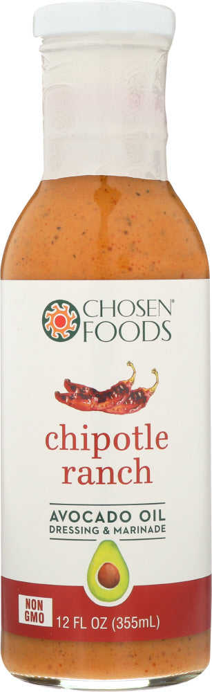 CHOSEN FOODS: Chipotle Ranch Dressing, 12 oz