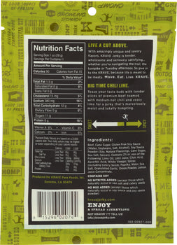 KRAVE: Beef Jerky Chili Lime, 1 oz