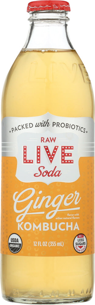 LIVE SODA: Ginger Kombucha, 12 oz