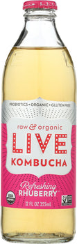 LIVE: Refreshing Rhuberry Kombucha, 12 oz