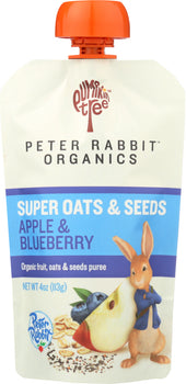 PETER RABBIT: Baby Food Apple Blueberry, 4 oz