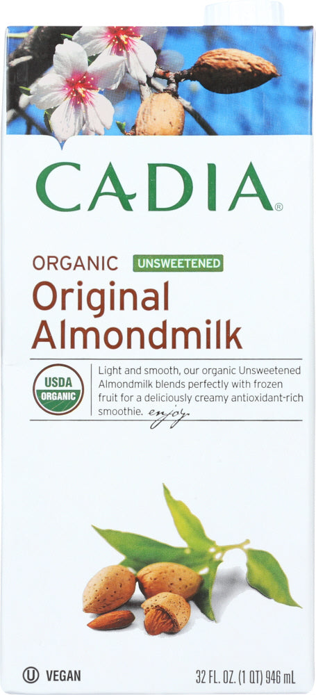 CADIA: Organic Original Unsweetened Almondmilk, 32 fo