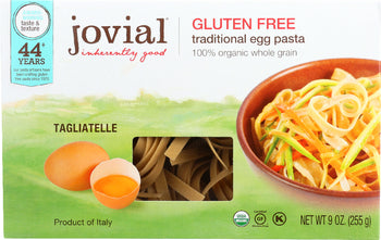 JOVIAL: Organic Gluten Free Brown Rice Pasta Tagliatelle, 9 oz