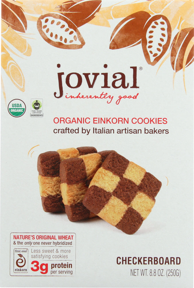 JOVIAL: Organic Checkerboard Einkorn Cookies, 8.8 oz