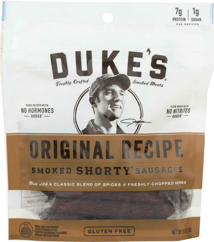 DUKES: Original Shorty Smoked Sausages, 5 oz