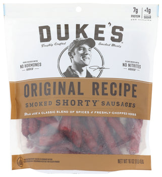 DUKES: Sausages Smoked Original, 16 oz