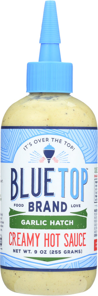 BLUE TOP BRAND: Creamy Hot Sauce Garlic Hatch, 9 oz