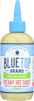 BLUE TOP BRAND: Creamy Hot Sauce Lime Jalapeno, 9 oz