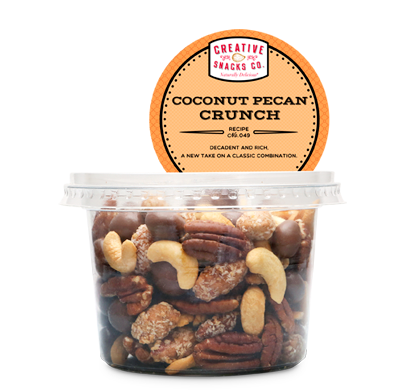 CREATIVE SNACK: Coconut Pecan Crunch Cup, 9 oz