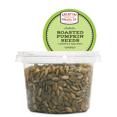 CREATIVE SNACK: Roasted Pumpkin Seeds Salted, 8 oz