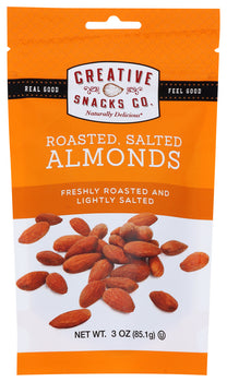 CREATIVE SNACK: Roasted Salted Almonds, 3 oz