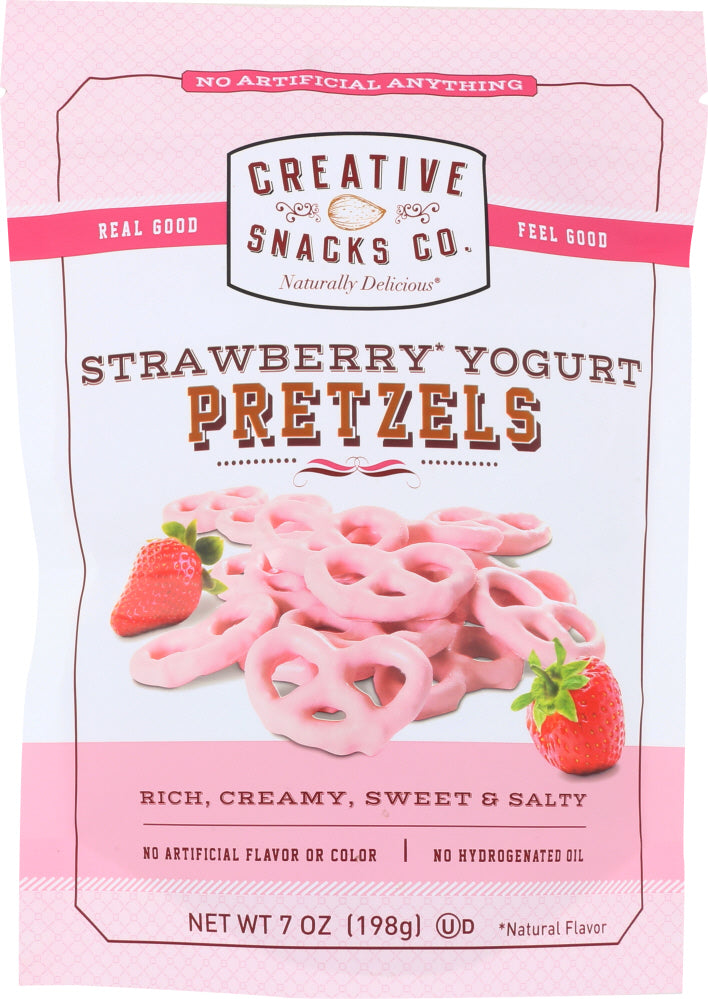 CREATIVE SNACK: Strawberry Yogurt Pretzels, 7 oz