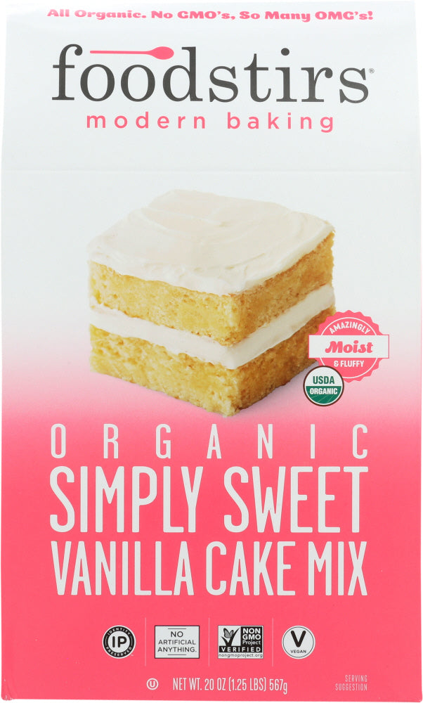 FOODSTIRS: Baking Mix Vanilla Cake, 20 oz