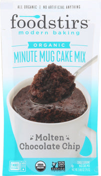 FOODSTIRS: Mix Mug Cake Chocolate Molten, 2.65 oz