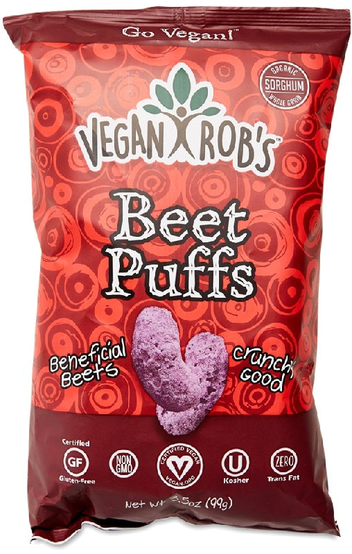 VEGANROBS: Beet Puffs, 3.5 oz