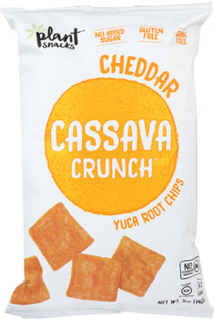 CASSAVA CRUNCH: Yuca Root Chips Cheddar, 5 oz