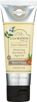 A LA MAISON DE PROVENCE: Hand Cream Sweet Almond, 1.7 oz