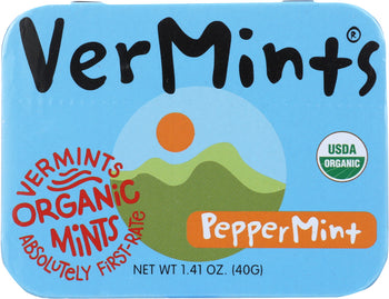 VERMINTS: All Natural Breath Mint Peppermint, 1.41 oz