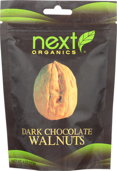 NEXT ORGANICS: Chocolate Covered Walnut Dark, Organic, 4 oz