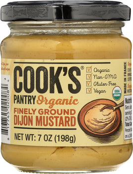 COOKS PANTRY: Organic Finely Ground Dijon Mustard, 7 oz