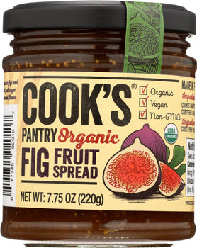 COOKS PANTRY: Organic Fig Fruit Spread, 7.75 oz