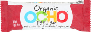 OCHO CANDY: Organic PB&J Candy Bar, 1.45 oz