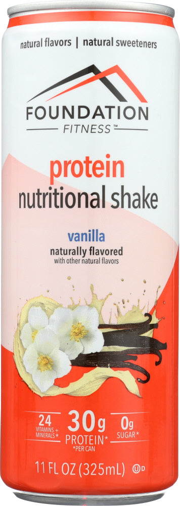 FOUNDATION FITNESS: Vanilla Protein Shake, 11 fl oz