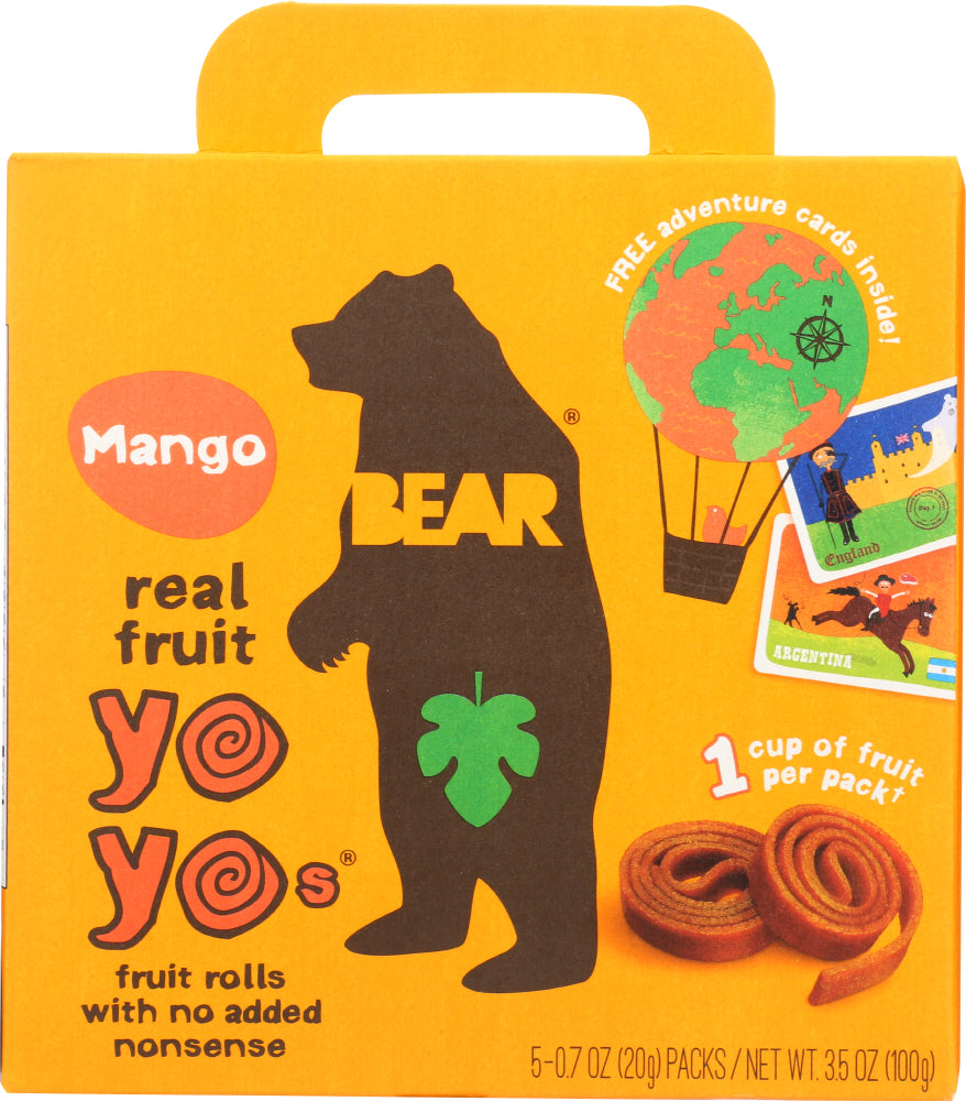 BEAR YOYO: Mango Fruit Rolls, 3.5 oz