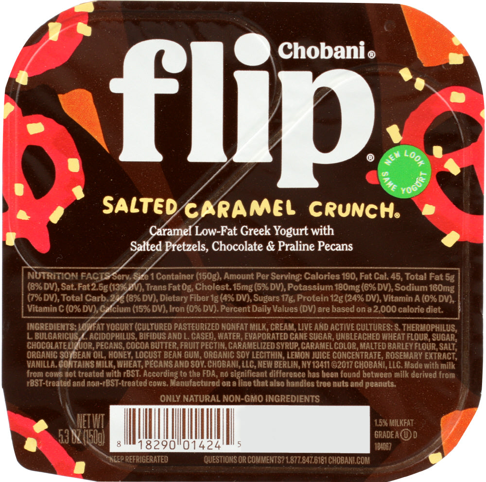 CHOBANI: Yogurt Salted Caramel Crunch, 5.3 oz