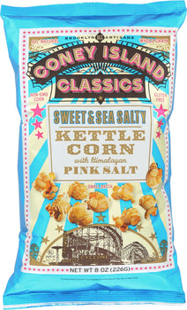 CONEY ISLAND CLASSICS KETTLE CORN: Sweet & Sea Salty Kettle Corn, 8 oz