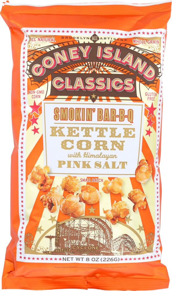 CONEY ISLAND CLASSICS KETTLE CORN: Smokin Bar-B-Q Kettle Corn, 8 oz