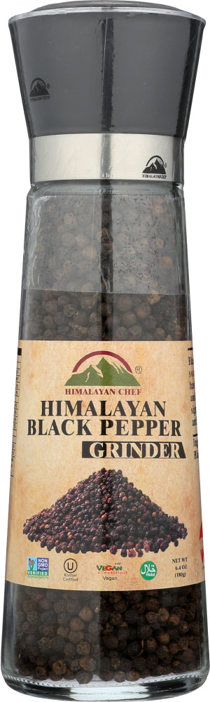 HIMALAYAN CHEF: Pepper Himalayan Black Tall, 6.4 oz