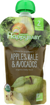 HAPPY BABY: S2 Apple Kale Avocado Organic, 4 oz