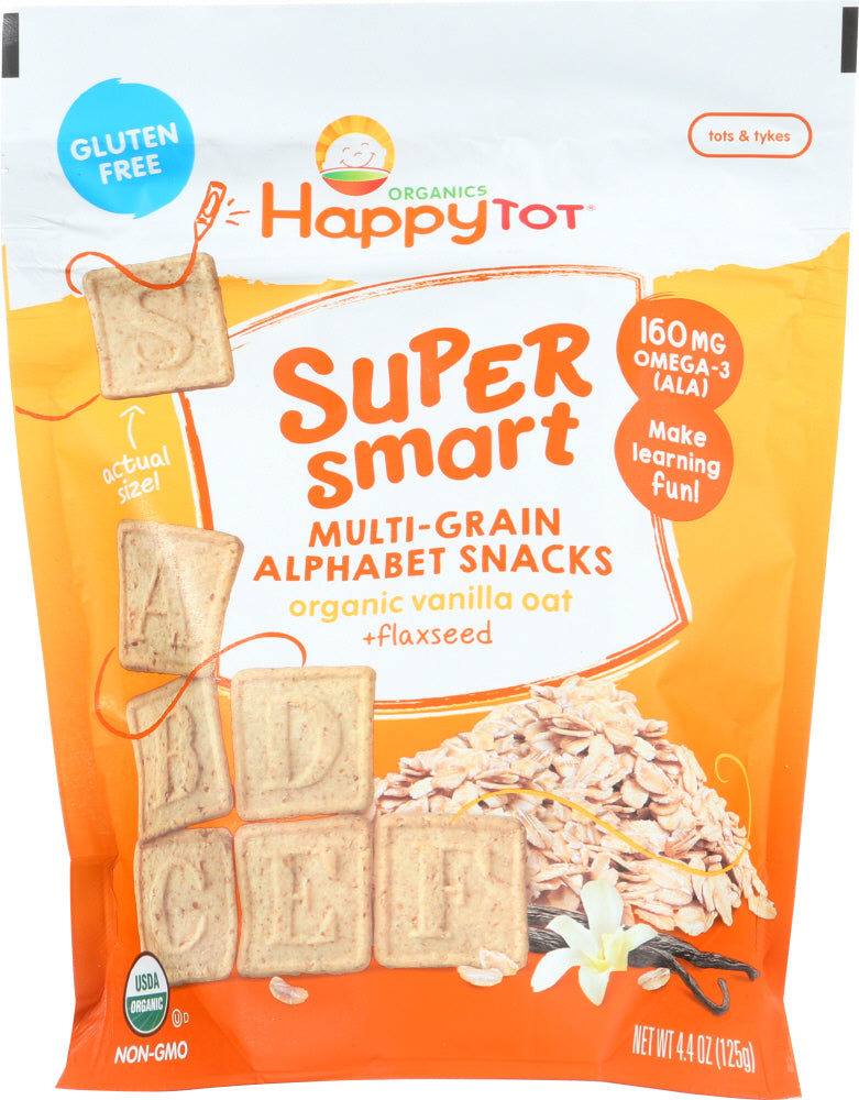 HAPPY TOT: Snack Van Oat Flax Multi, 4.4 oz