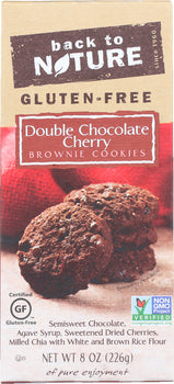 BACK TO NATURE: Double Chocolate Cherry Brownie Cookies, 8 oz