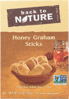 BACK TO NATURE: Honey Graham Sticks, 8 oz