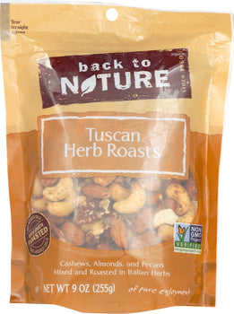 BACK TO NATURE: Tuscan Herb Roasts Nuts, 9 oz