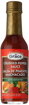 GRACE CARIBBEAN: Crushed Pepper Sauce Spicy, 4.8 oz