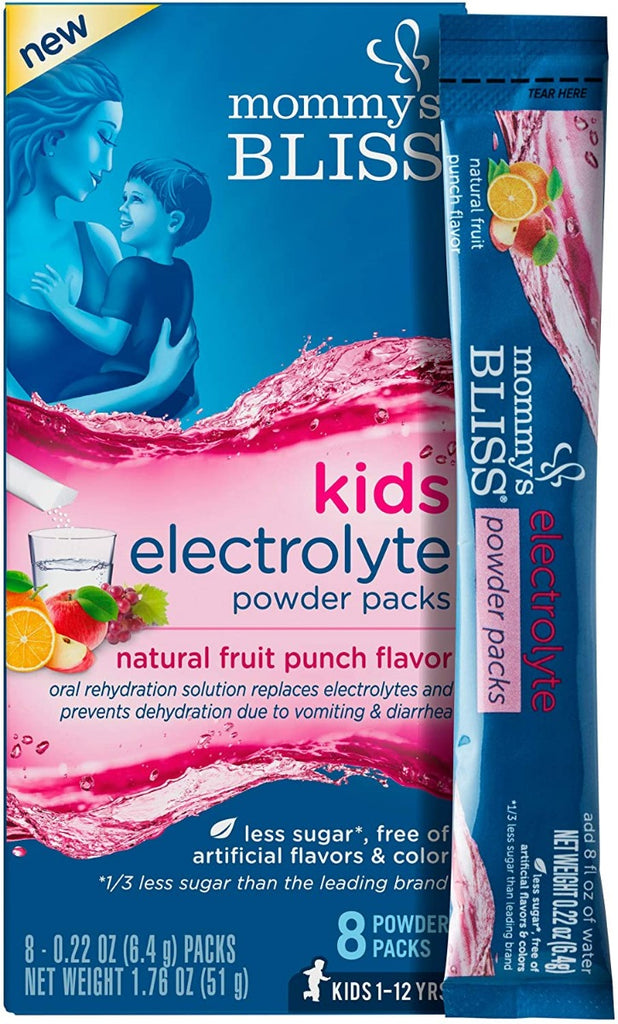 MOMMYS BLISS: Electrolyte Pwdr Pk Fruit, 8 pk