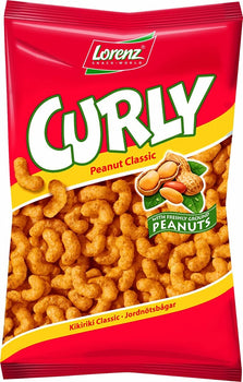 LORENZA: Corn Pufd Pnut Flav Curly, 5.29 oz