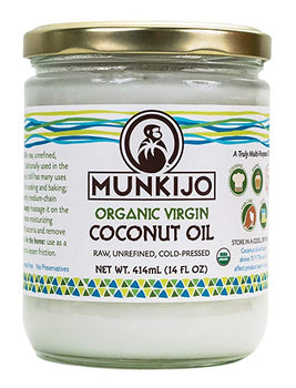 MUNKIJO: Oil Coconut Virgin Organic, 14 oz