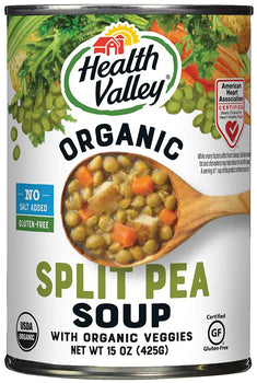 HEALTH VALLEY: No Salt Organic Split Pea Soup, 15 oz