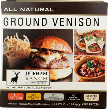 DURHAM RANCH: Ground Venison, 16 oz