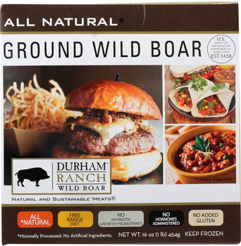 DURHAM RANCH: Ground Wild Boar, 16 oz