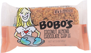 BOBOS OAT BARS: Gluten Free Chocolate Almond Oat Bar, 3 Oz