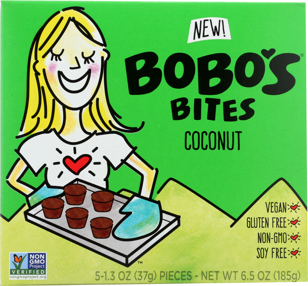 BOBOS OAT BARS: Bites Coconut, 6.5 oz