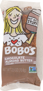 BOBOS OAT BARS: Bars Stuff'd Chocolate Almond Butter Filled, 2.5 oz