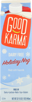 GOOD KARMA: Holiday Nog Flaxmilk, 32 oz