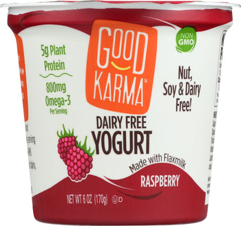 GOOD KARMA: Raspberry Dairy Free Yogurt, 6 oz