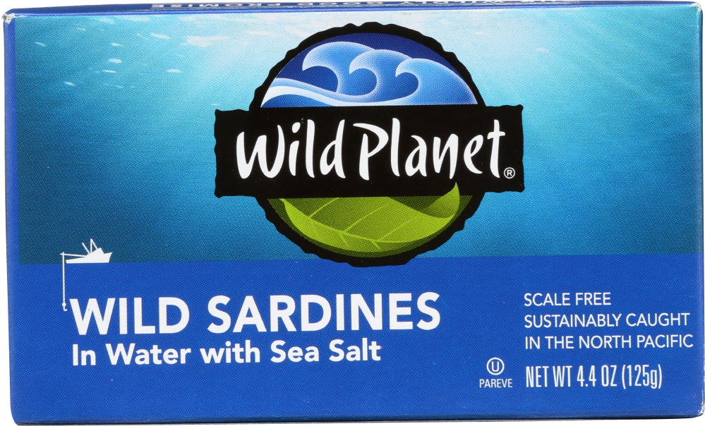 WILD PLANET: Wild Sardines in Water with Sea Salt, 4.38 oz